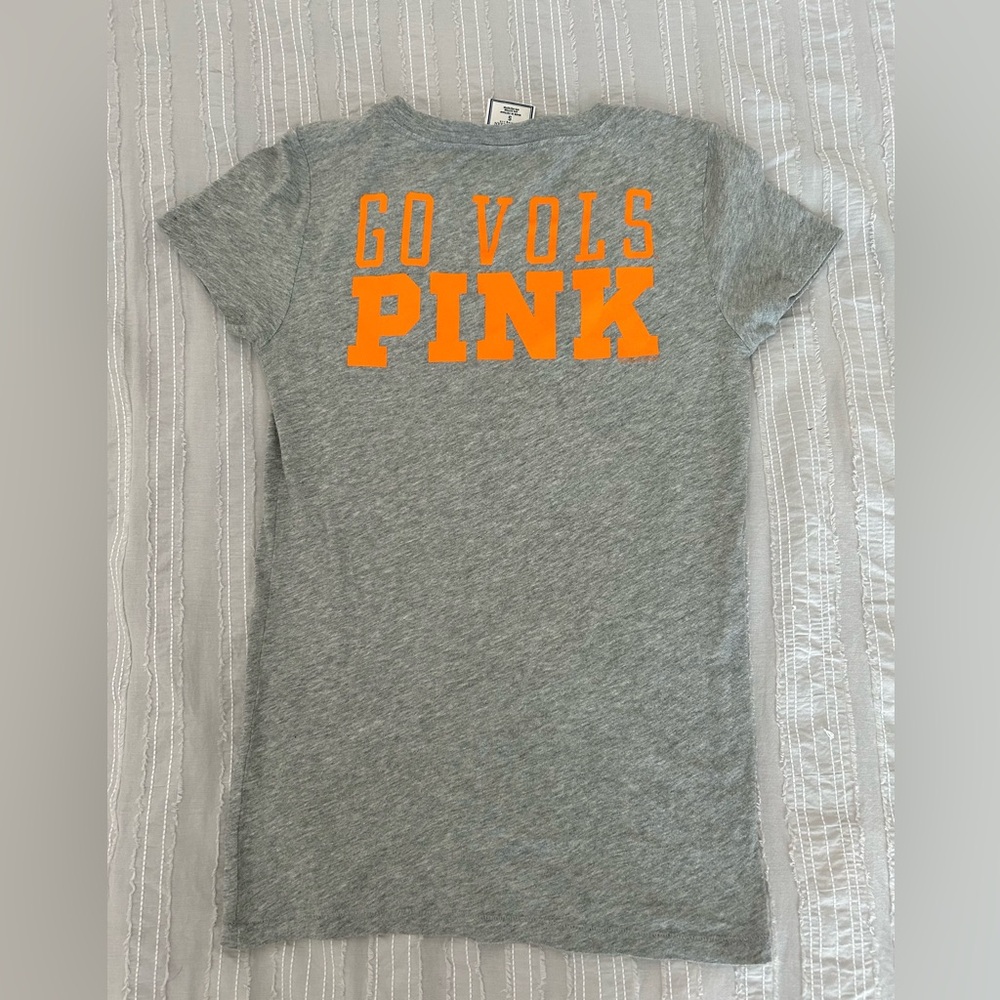 VS PINK Game Day University of Tennessee Volunteers Football Deep V Tee Shirt-S